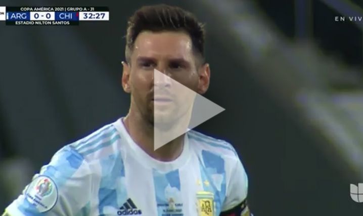 GENIALNY gol Messiego z rzutu wolnego z Chile! [VIDEO]